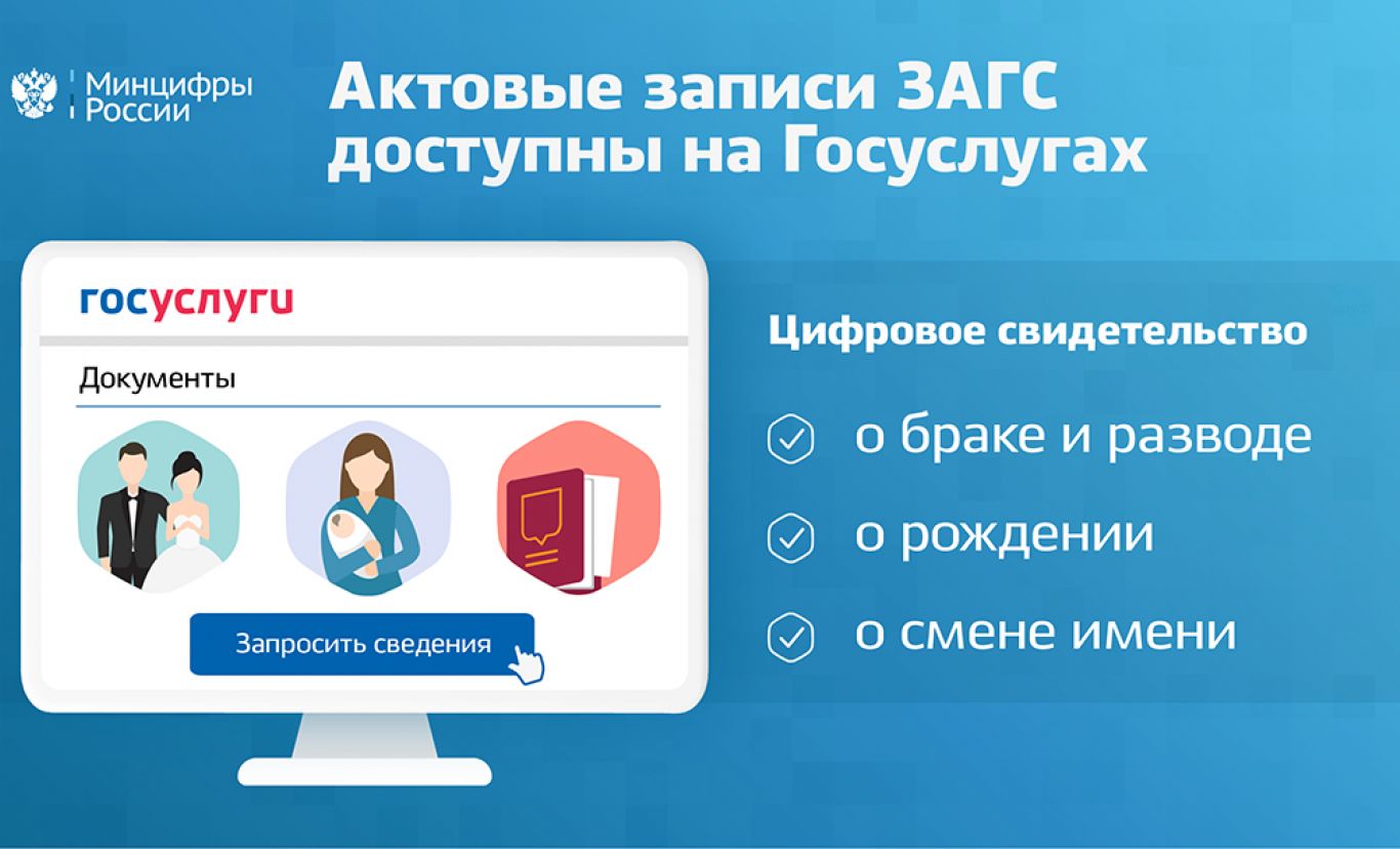 На Госуслугах возможно посмотреть актовые записи ЗАГС :: Главные новости ::  Новости :: О городе - Администрация и городская Дума муниципального  образования город-герой Новороссийск