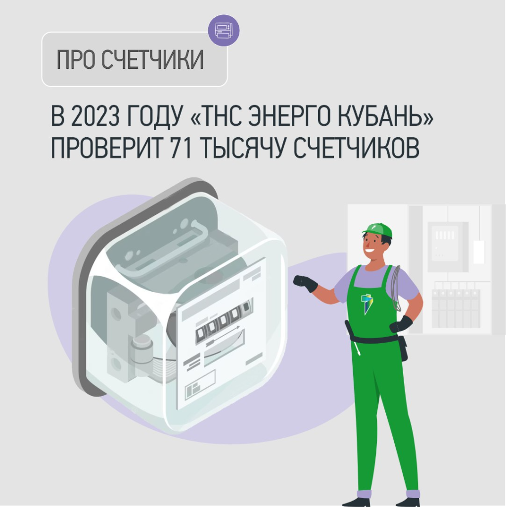 В 2023 году «ТНС энерго Кубань» проверит 71 тысячу счетчиков | 25.07.2023 |  Новороссийск - БезФормата